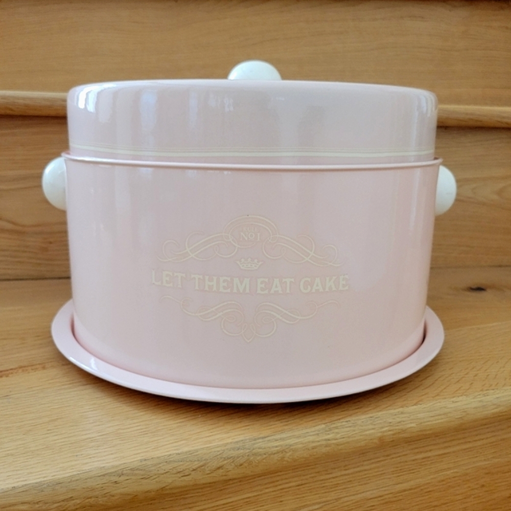 PINK RETRO STYLE CAKE CARRIER